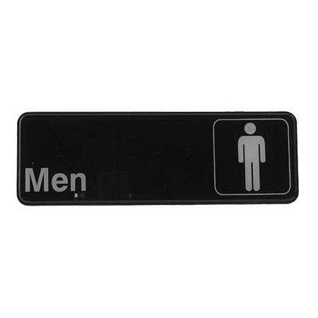 Winco 3 in x 9 in Men's Restroom Sign SGN-311